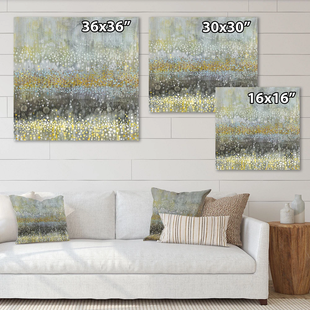 Glam Rain Abstract III - Modern & Contemporary Wall Art