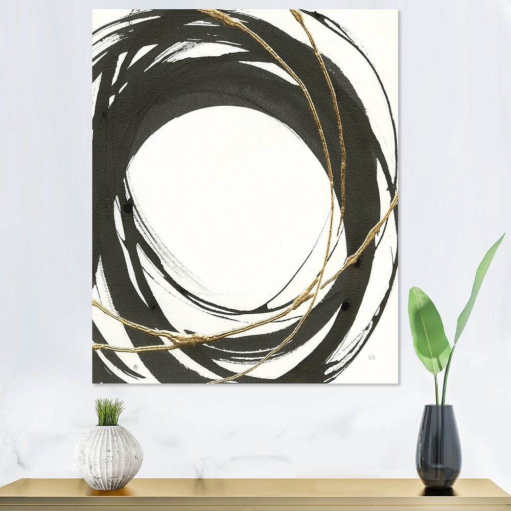 Gold Glamour Circle II  Wall Art