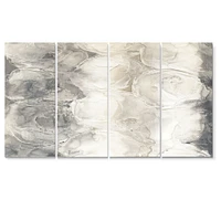 Gray Circles I Canvas Wall Art Panels