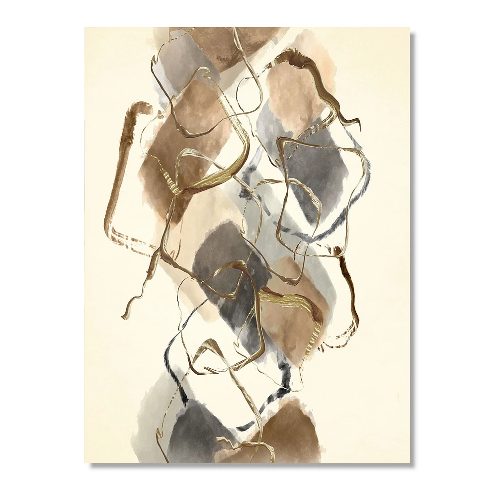 Gold Glam Squares III  Wall Art