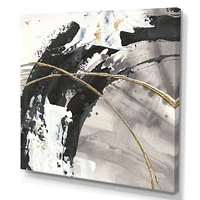 Glam Painted Arcs I  Canvas