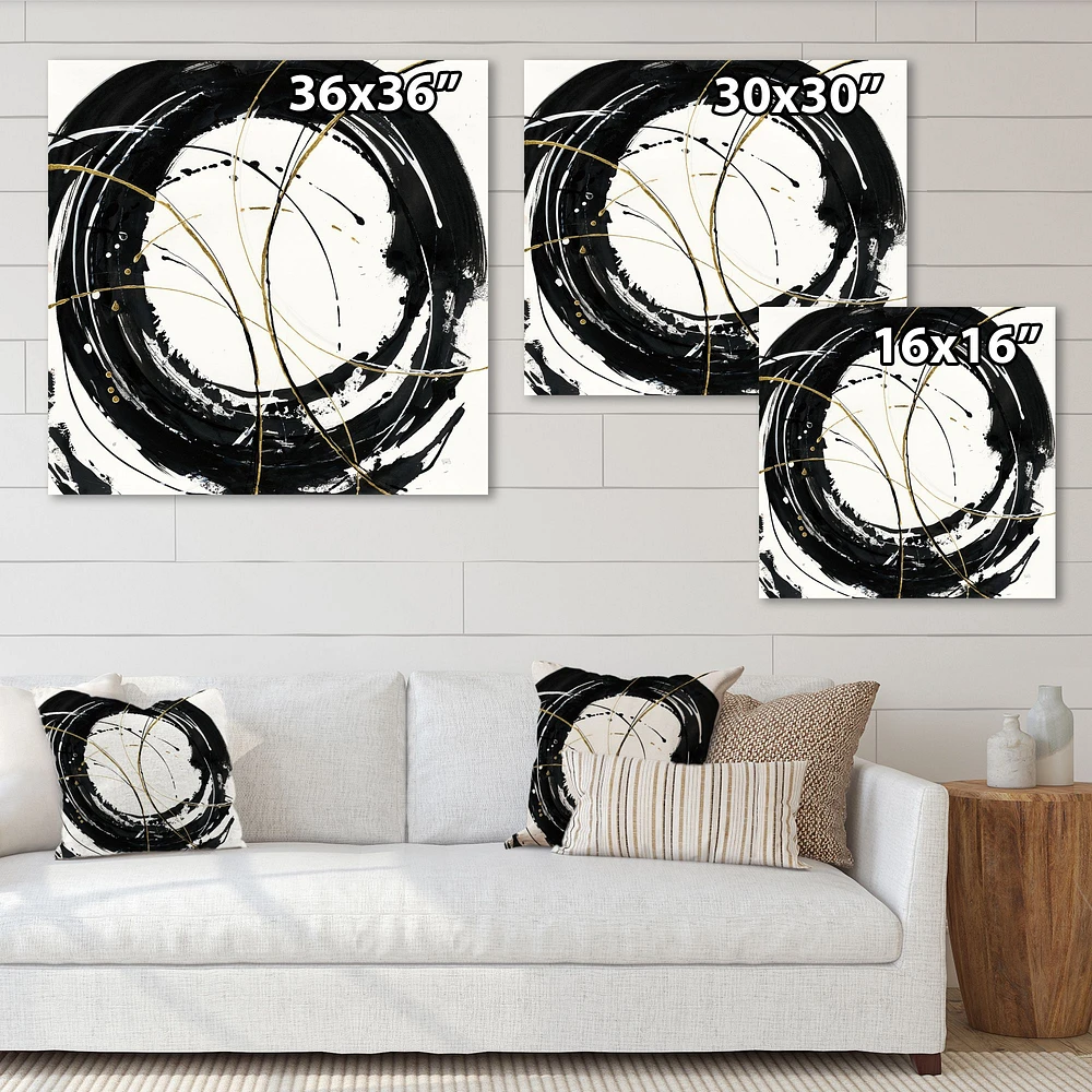 Gold Metallic Circle  Wall Art