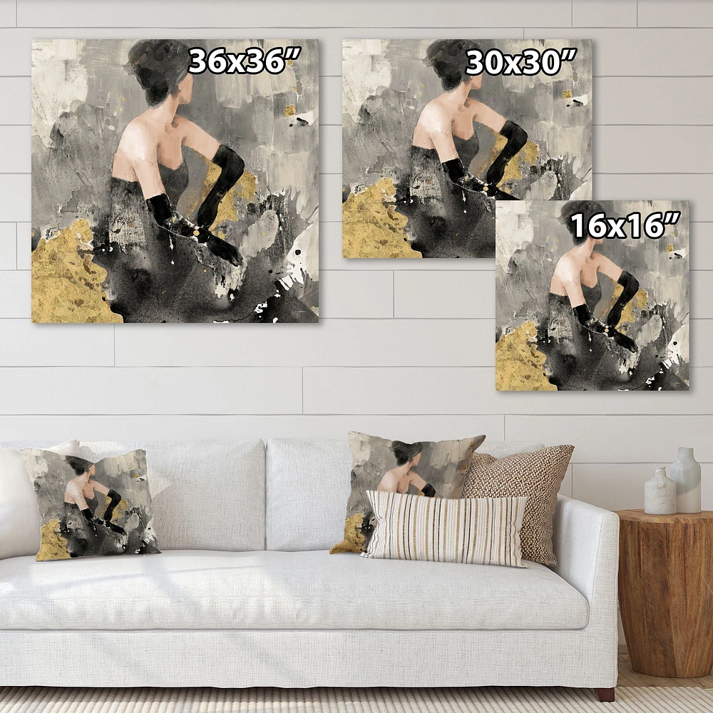 Gold Fashion Dance  Wall Art