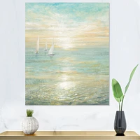 Toile « Sunrise Boat I »