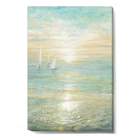 Sunrise Boat I  Canvas Wall Art