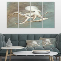 Octopus Treasures from the Sea  Canvas Wall Art