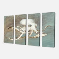 Octopus Treasures from the Sea  Canvas Wall Art