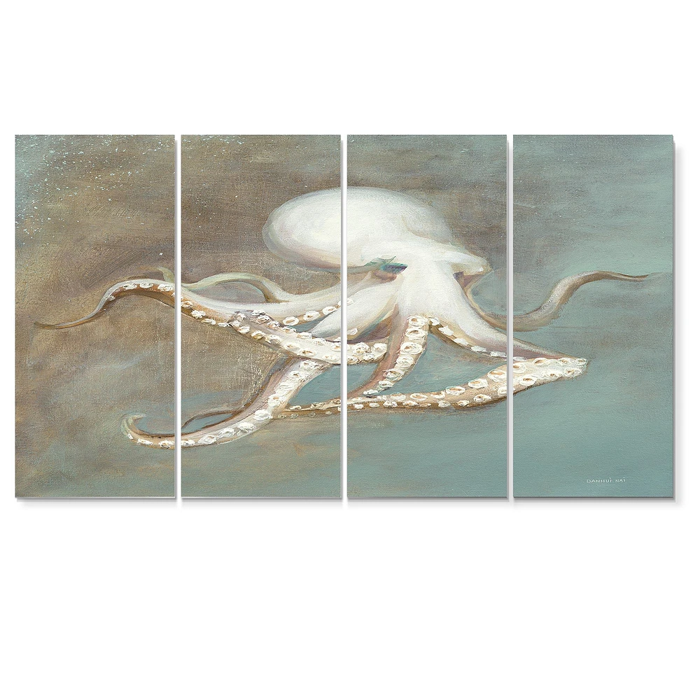 Octopus Treasures from the Sea  Canvas Wall Art