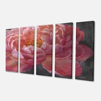 Panneaux de toile « Vivid Pink Peonies I »