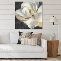 Vivid White Magnolia IV  Canvas Wall Art