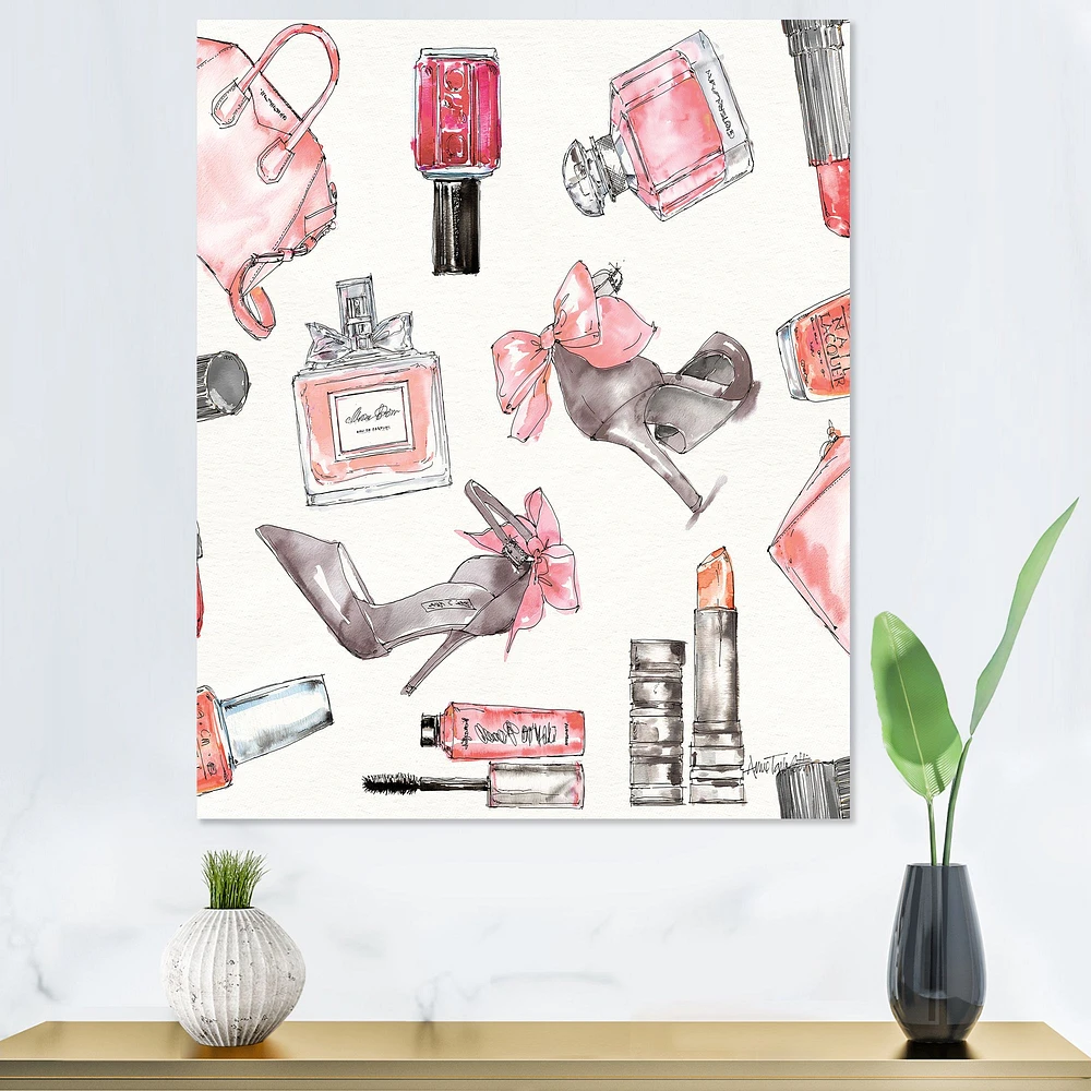 Glam Chic Accents Pattern I  Canvas Wall Art