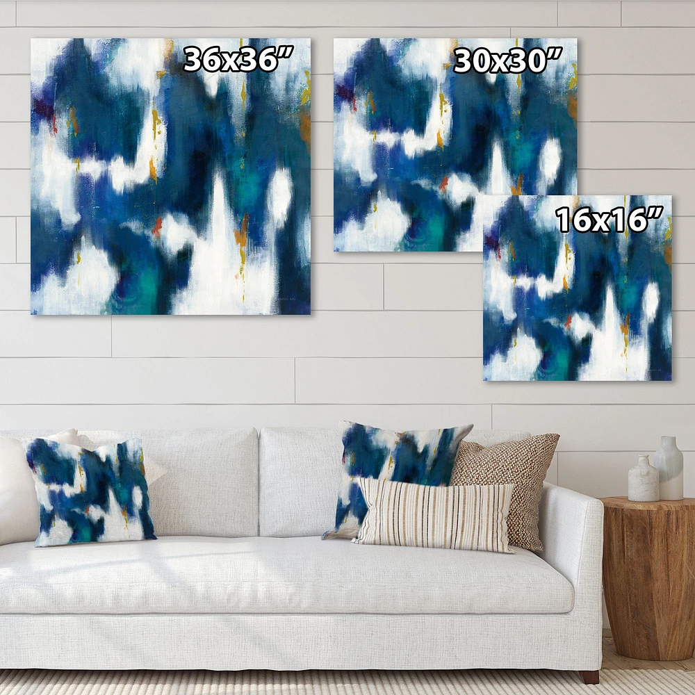 Blue Glam Texture II  Wall Art