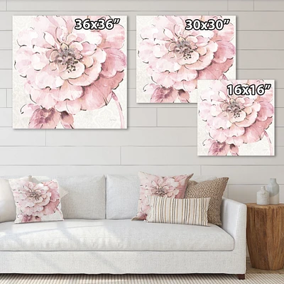 Indigold Shabby Peonies Pink  Canvas