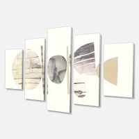 Geometric Balance Neutral II Canvas Wall Art