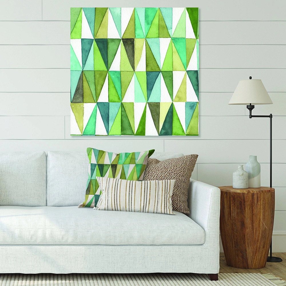 Toile « Green Triangle III