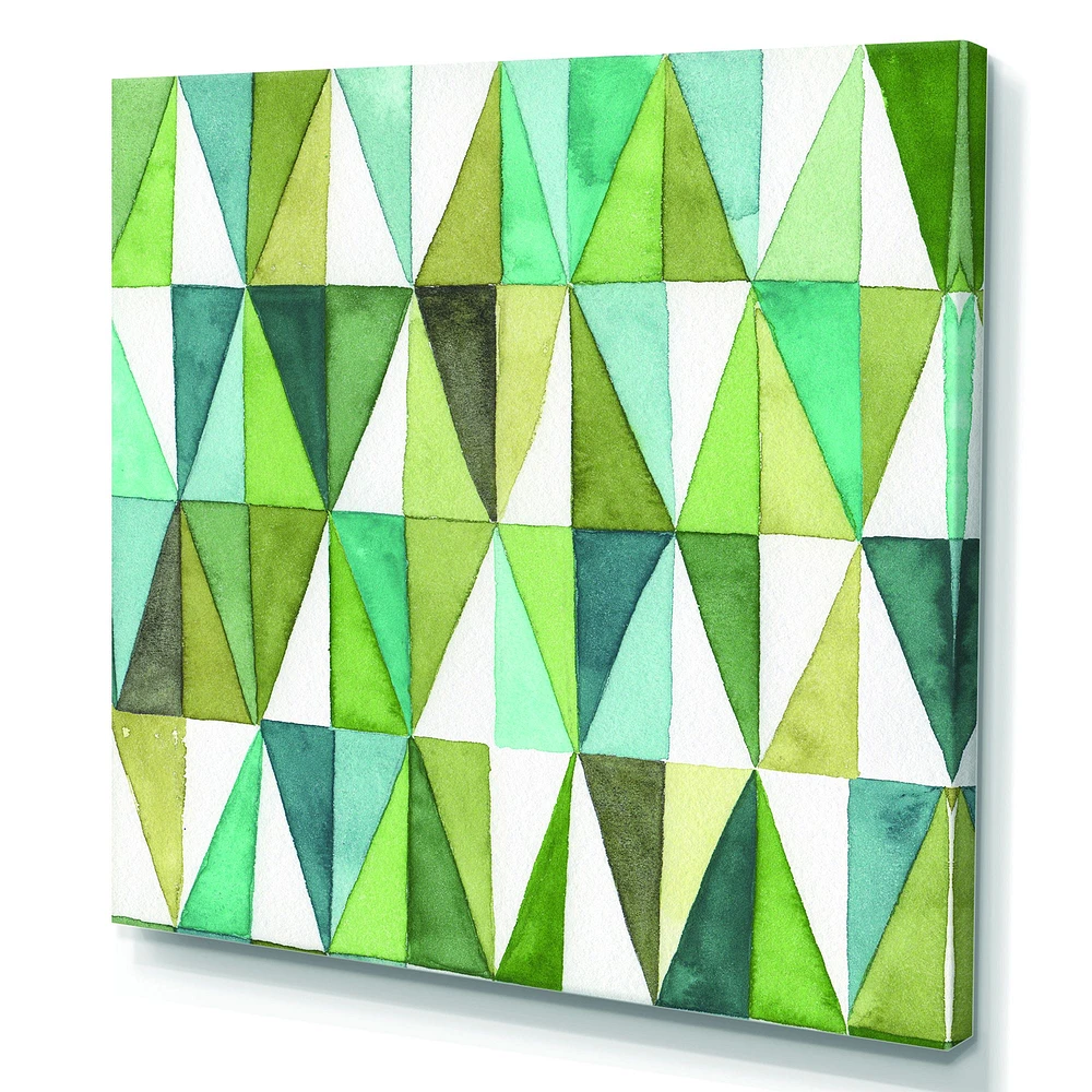 Green Triangle III Wall Art