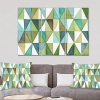 Toile « Green Triangle III