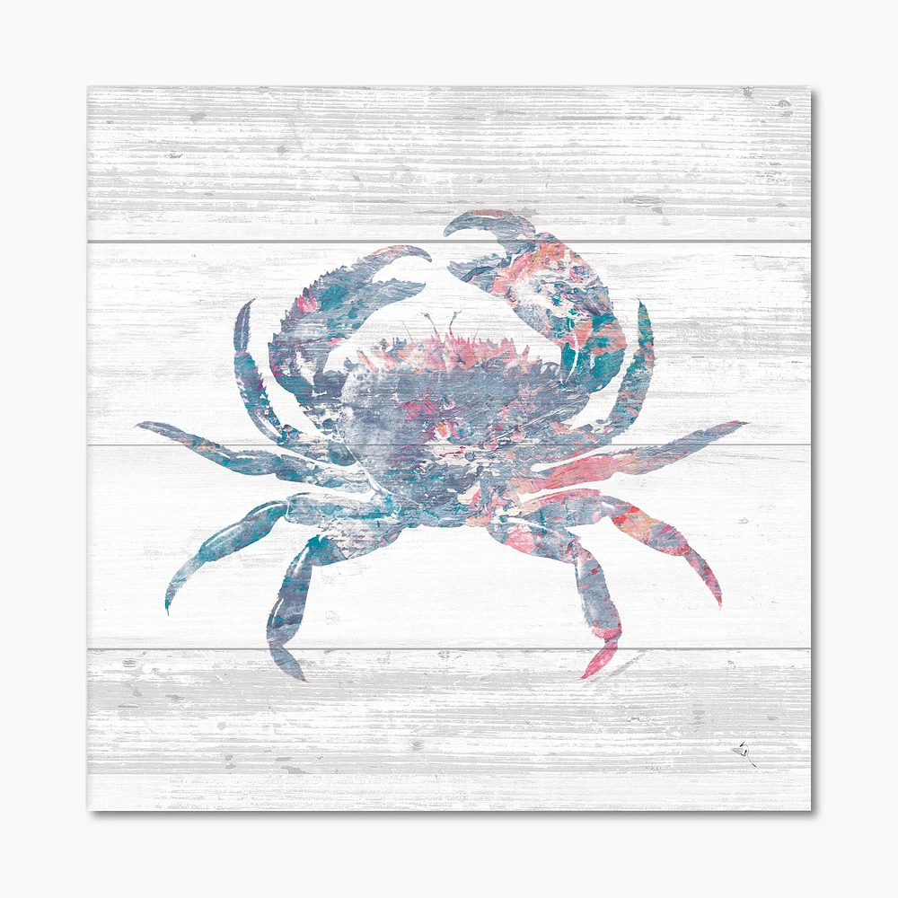 Toile « Pink Crab Ocean Life