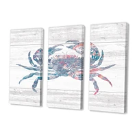 Toile « Pink Crab Ocean Life