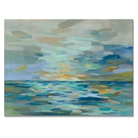 Pastel Blue Sea  Canvas Wall Art