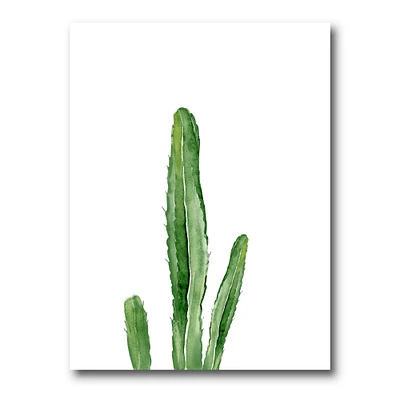 Green Cactus South Western Plant Botanical Detail  Wall Art