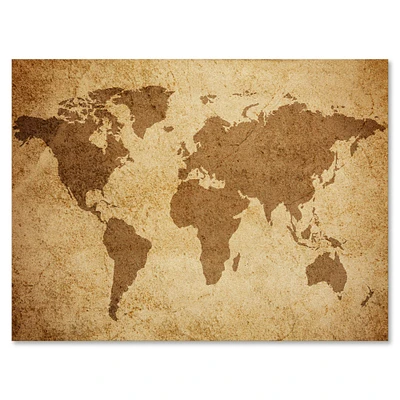 Toile « Ancient Map of The World V »