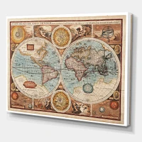 Ancient Map of The World VIII Wall Art