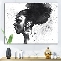 Monochrome Portrait of African American Woman I  Wall Art