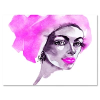 Toile « Afro American Woman Fashion Portrait