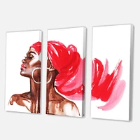 Portrait of African American Woman IX   Canvas Wall Art