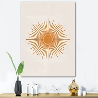 Toile « Orange Sun Print II »