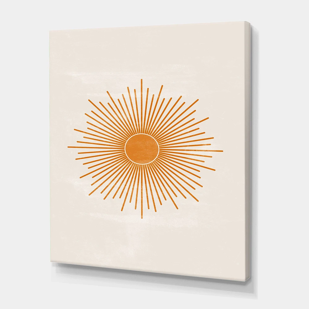 Orange Sun Print II  Wall Art