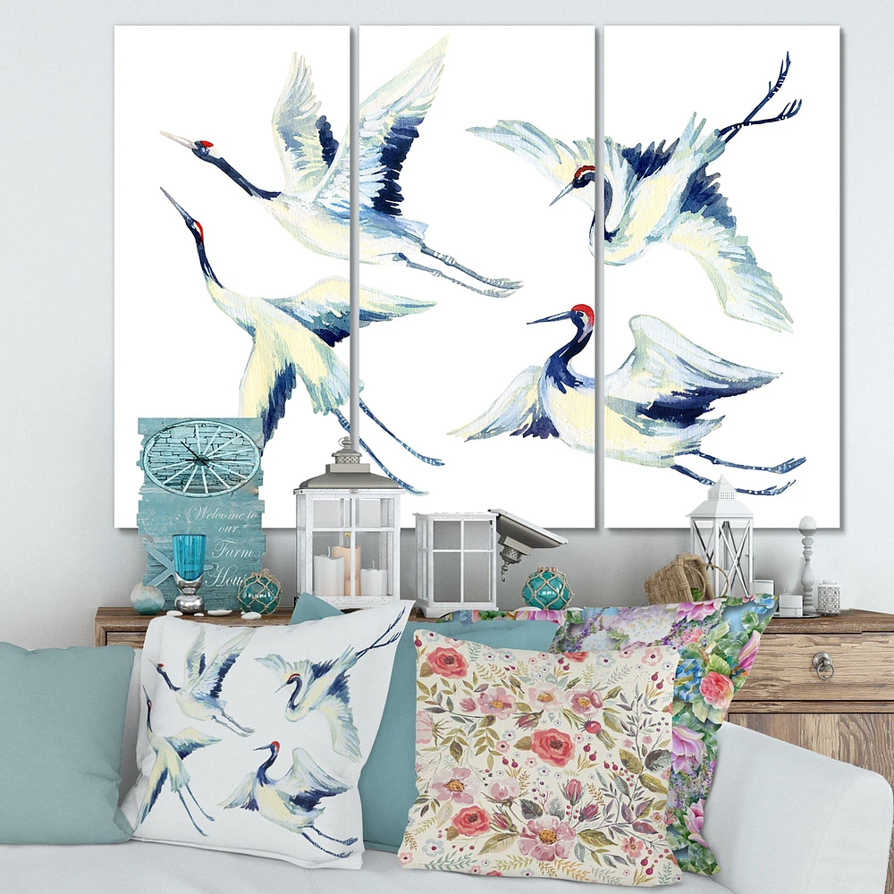 Toile « Asian Crane Bird Impression