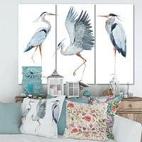 Heron Birds II  Canvas Wall Art