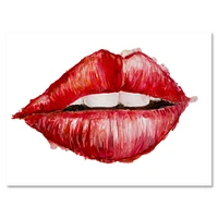 Toile « Valentines Day Red Woman Lips