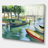 Boats Green Spring  Wall Art