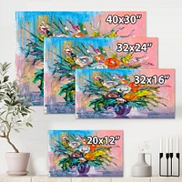 Bouquet of VIbrant Flowers  Wall Art