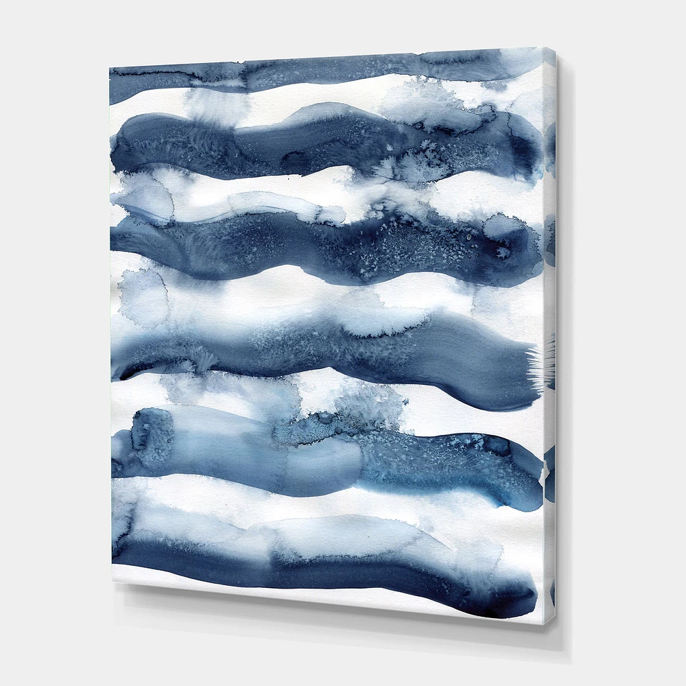 Toile imprimée « Abstract Classic Blue Waves »