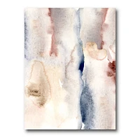 Toile imprimée « Pastel with Dark Blue Pink & Gray Spots