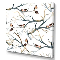 Little Birds on The Tree Branches I  Wall Art