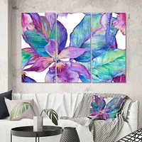 Orchid Seamless Pattern 3 Canvas Wall Art Print