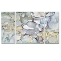 Grey Tender and Dreamy Wallpaper VII Canvas Wall Art Print Panels