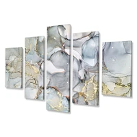 Grey Tender and Dreamy Wallpaper VII Canvas Wall Art Print Panels