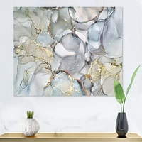 Grey Tender and Dreamy Wallpaper VII  Canvas Wall Art Print