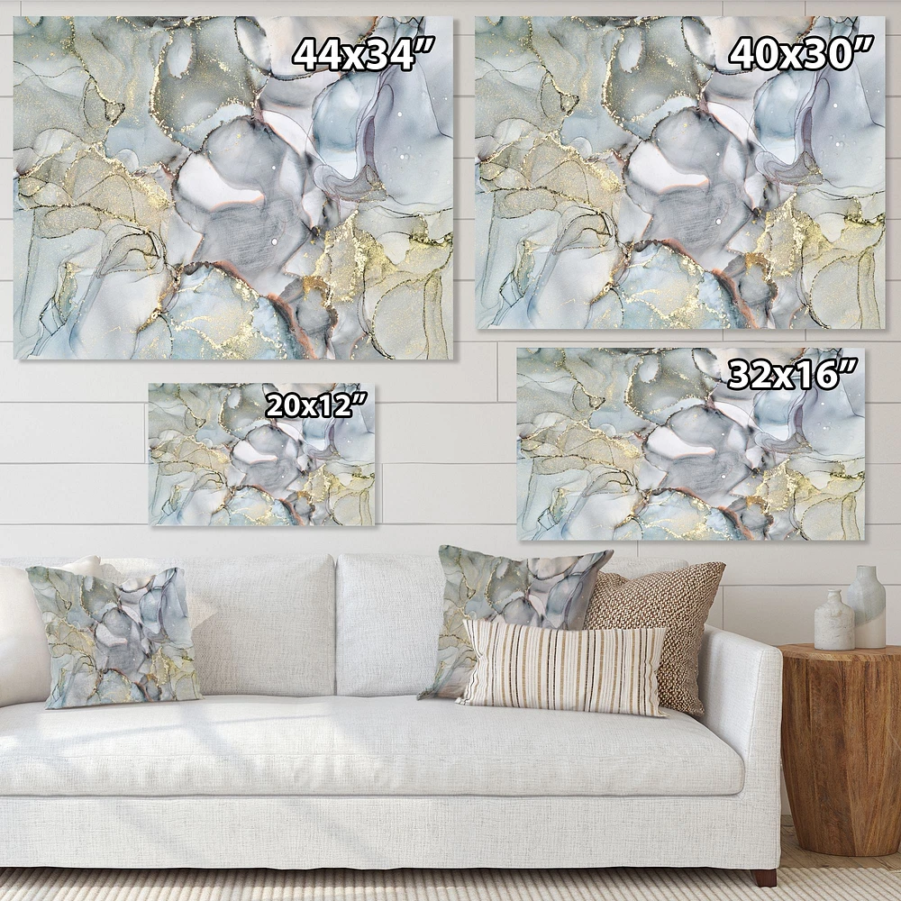 Grey Tender and Dreamy Wallpaper VII  Canvas Wall Art Print