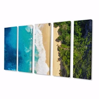 Sea and Beach Turquoise Water 5 Canvas Wall Art Print