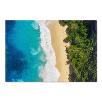 Sea and Beach Turquoise Water Canvas Wall Art Print