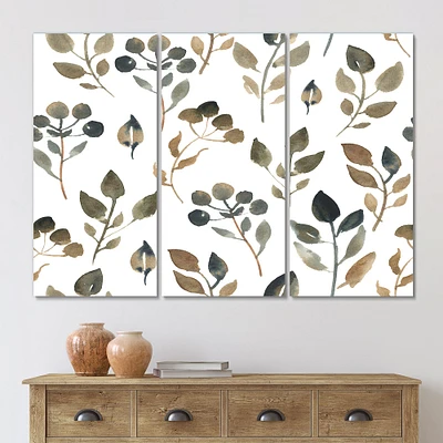 Illustration of Brown Simple Leaves