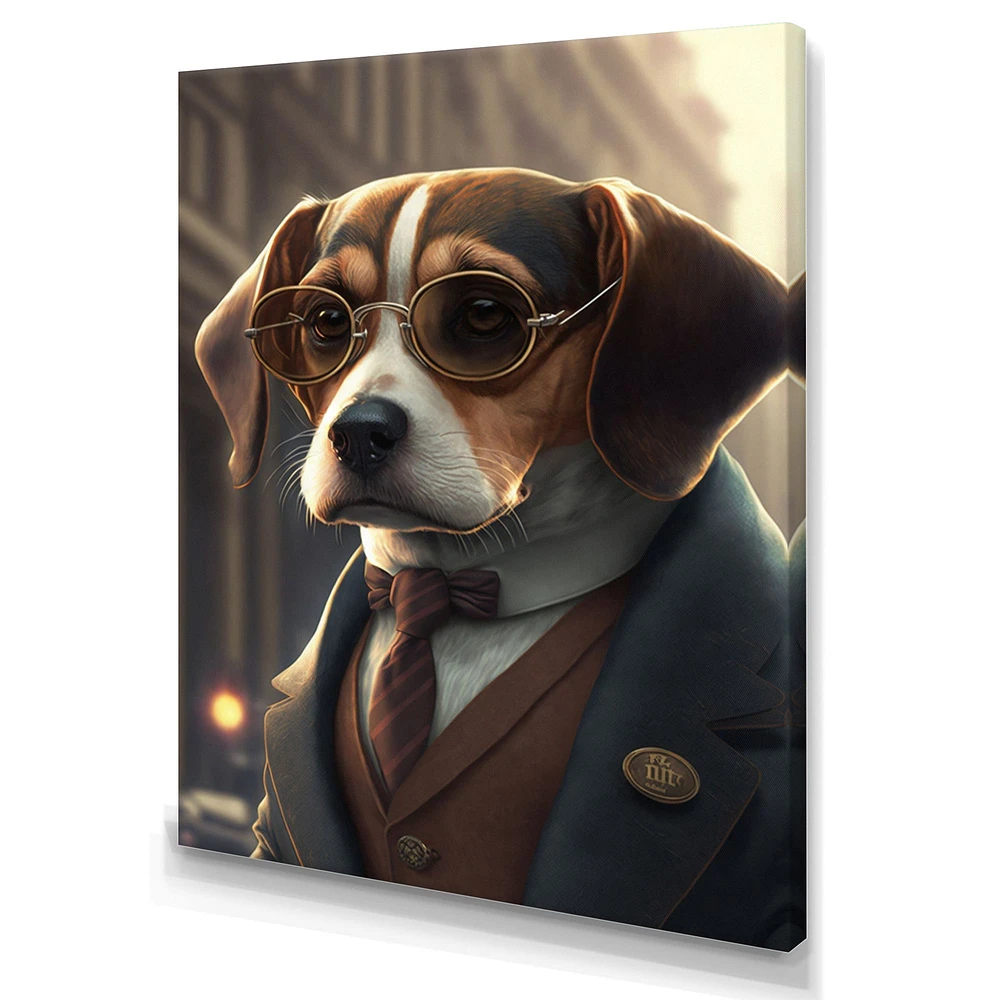 Mafia Beagle I Wall Art