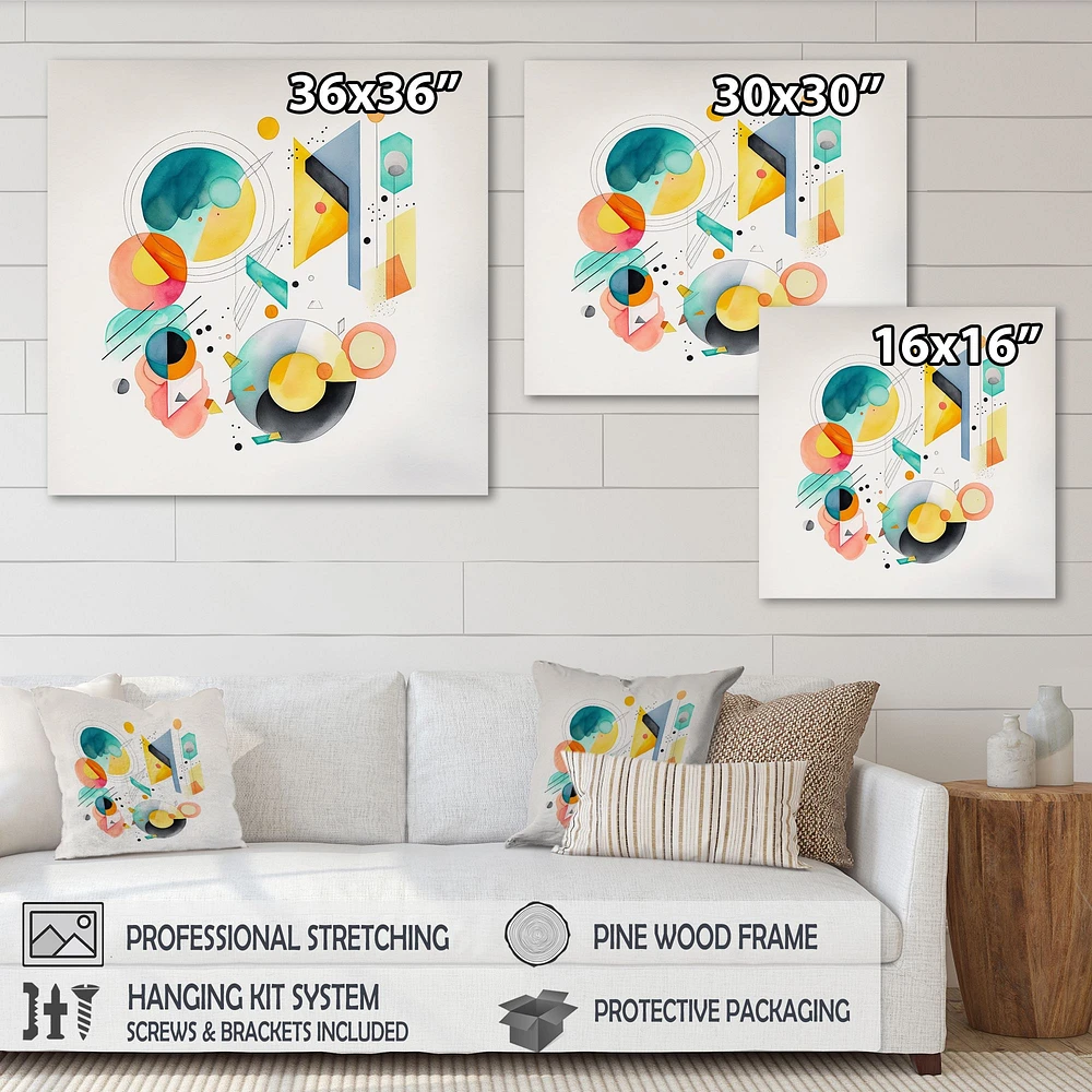 Multi-Color Circular Abstract I Wall Art